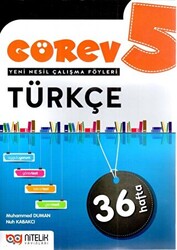 5. Sınıf Türkçe Görev Yeni Nesil Çalışma Föyleri - 1