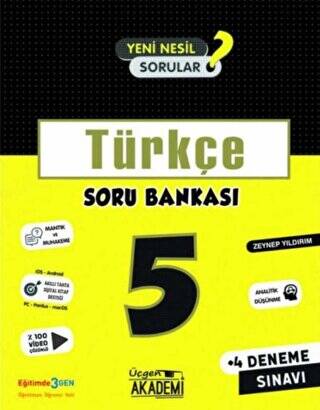 5. Sınıf Türkçe Soru Bankası ve 4 Deneme Sınavı - 1