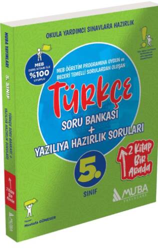 5. Sınıf Türkçe Soru Bankası + Yazılıya Hazırlık Soruları 2`Si 1 Arada - 1