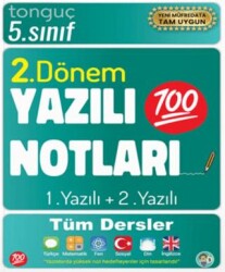 5. Sınıf Yazılı Notları 2. Dönem 1 ve 2. Yazılı - Tonguç Akademi