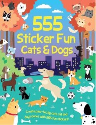 555 Sticker Fun - Cats and Dogs Activity Book - 1