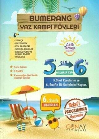 5`den 6`ya Bumerang Yaz Kampı Föyleri - 1
