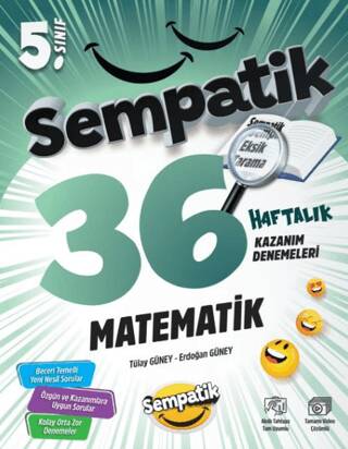 5.Sınıf Matematik 36 Haftalık Kazanım Denemeleri - 1