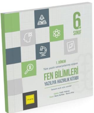 6. Sınıf 1. Dönem Fen Bilimleri Yazılıya Hazırlık Kitabı - 1