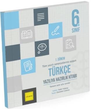 6. Sınıf 1. Dönem Türkçe Yazılıya Hazırlık Kitabı - 1