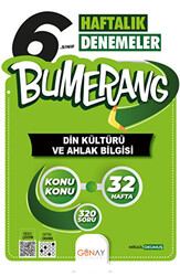 6. Sınıf Bumerang 32 Haftalık Din Kültürü ve Ahlak Bilgisi Denemeleri - 1