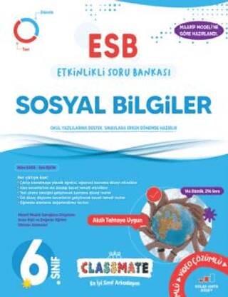 6. Sınıf Classmate Sosyal Bilgiler Etkinlikli Soru Bankası - 1