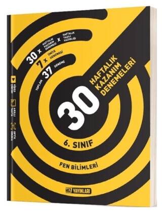 6. Sınıf Fen Bilimleri 30 Haftalık Kazanım Denemeleri - 1