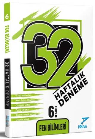 6. Sınıf Fen Bilimleri 32 Haftalık Deneme - 1