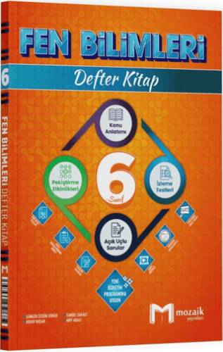 6. Sınıf Fen Bilimleri Defter Kitap - 1