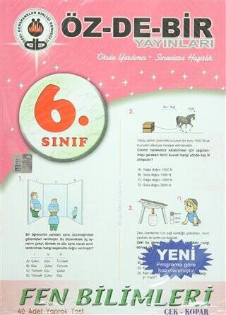 6. Sınıf Fen Bilimleri Yaprak Test - 1