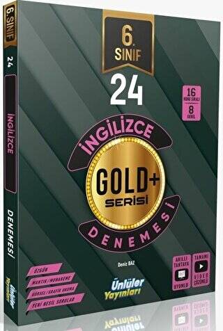 6. Sınıf İngilizce Gold Serisi 24 Deneme - 1