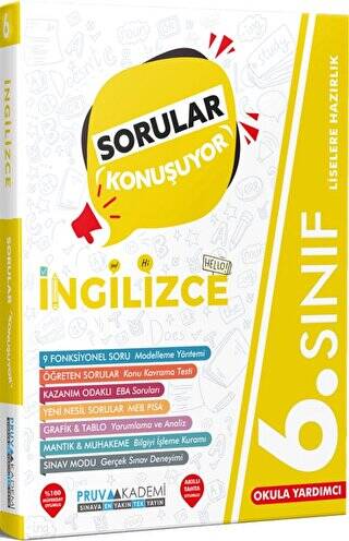 6. Sınıf İngilizce Sorular Konuşuyor Soru Bankası - 1