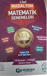 6. Sınıf Madalyon 20li Matematik Denemeleri - 1