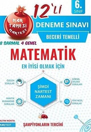 6. Sınıf Mavi Matematik 12 Deneme Sınavı - 1