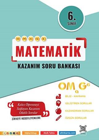 6. Sınıf Omage Kazanım Matematik Soru Bankası - 1