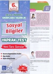 6. Sınıf Sosyal Bilgiler Yaprak Test - 1