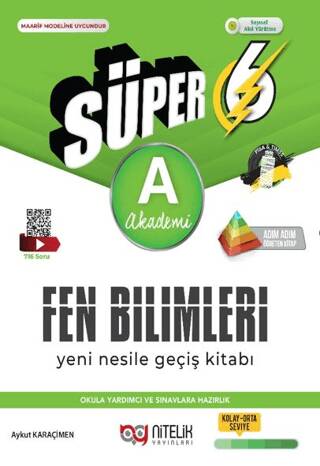6. Sınıf Süper Fen Bilimleri Soru Kitabı Yeni Nesil A - 1