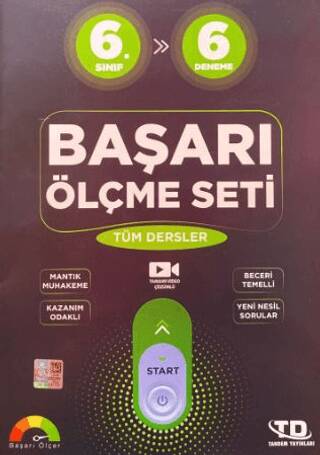 6. Sınıf Tüm Dersler Başarı Ölçme Seti 6 Deneme Sınavı - 1