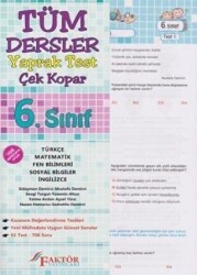 6. Sınıf Tüm Dersler Yaprak Test Çek Kopar - 1