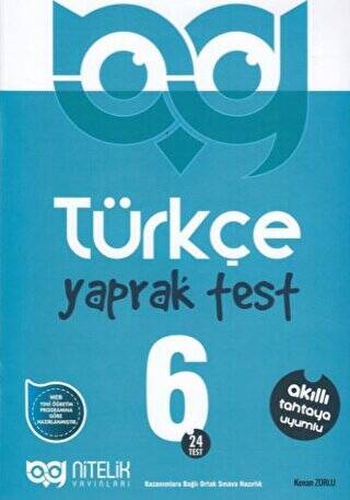 6. Sınıf Türkçe 24 Yaprak Test - 1