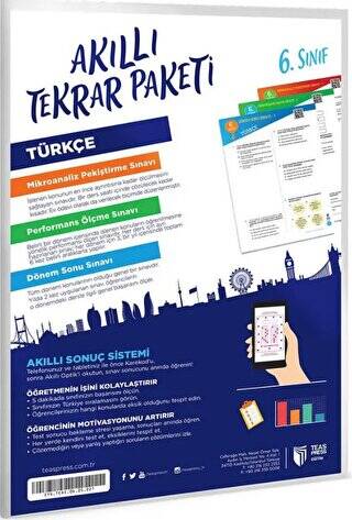 6. Sınıf Türkçe Akıllı Tekrar Paketi - 1