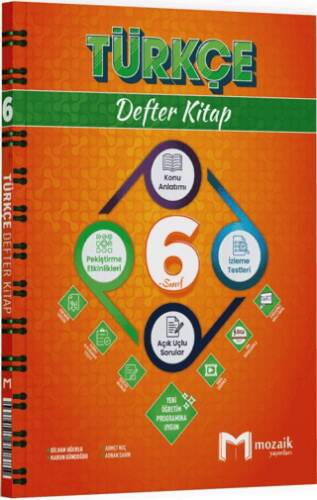 6. Sınıf Türkçe Defter Kitap - 1