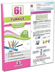 6. Sınıf Türkçe Yaprak Test Çek - Kopar - 1