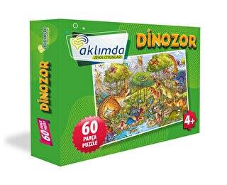 60 Parça Puzzle - Dinozor - 1