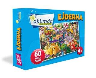 60 Parça Puzzle - Ejderha - 1