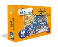 60 Parça Puzzle Uzay Macerası - 1