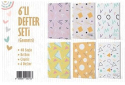 6`lı Defter Seti - Geometri - Note The Time