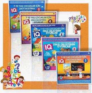 7-10 Yaş ve Üstü Çocuklar İçin Zeka Geliştiren Oyunlar 5 Kitap - 1