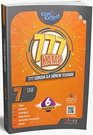 7. Sınıf 777 Soruda İlk Dönem Kamp Kitabı - 1