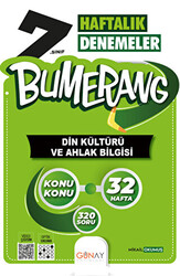 7. Sınıf Bumerang 32 Haftalık Din Kültürü ve Ahlak Bilgisi Denemeleri - 1