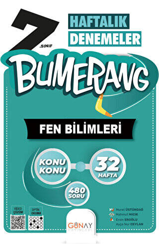 7. Sınıf Bumerang 32 Haftalık Fen Bilimleri Denemeleri - 1