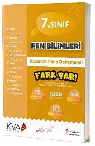 7. Sınıf Fen Bilimleri Fark Var Kazanım Takip Denemeleri - 1
