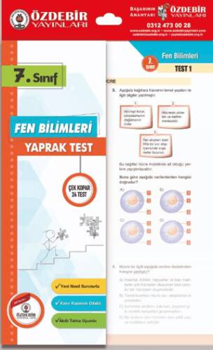 7. Sınıf Fen Bilimleri Yaprak Test - 1