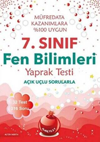 7. Sınıf Fen Bilimleri Yaprak Testi - 1
