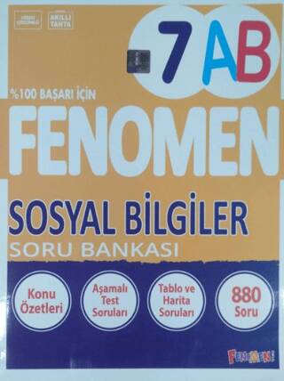 7. Sınıf Fenomen Sosyal Bilgiler Soru Bankası A-B - 1