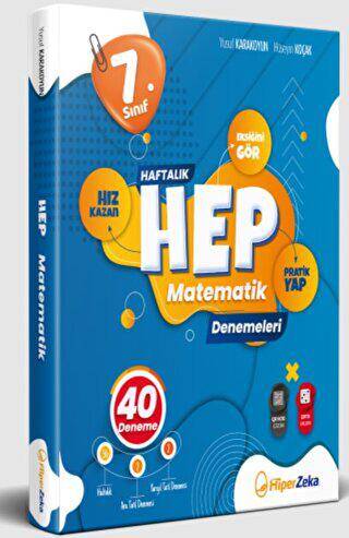 7. Sınıf Haftalık Hep Matematik 40 Deneme - 1