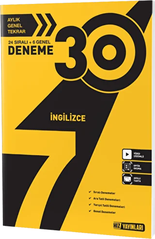 7. Sınıf İngilizce 30`lu Deneme - 1