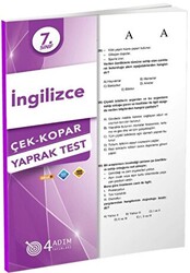 7. Sınıf İngilizce Çek Kopar Yaprak Test - 1