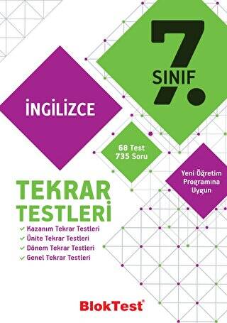 7. Sınıf İngilizce Tekrar Testleri - 1