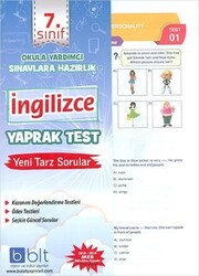 7. Sınıf İngilizce Yaprak Test - 1