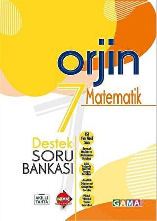 7. Sınıf Matematik Orjin Destek Soru Bankası - 1