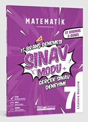 7. Sınıf Matematik Sınav Modu 15 Deneme - 1