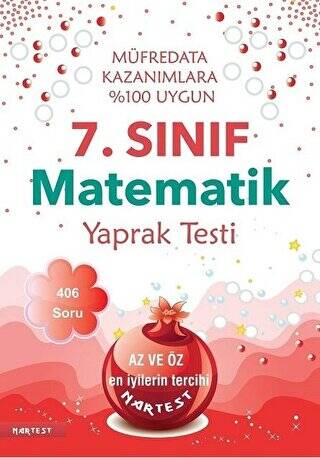 7. Sınıf Matematik Yaprak Testi - 1