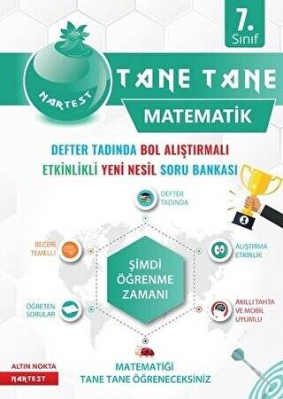 7. Sınıf Matematik Yeşil Defter Tadında Tane Tane - 1