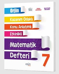 7. Sınıf Orjin Matematik Kazanım Odaklı Defter - 1